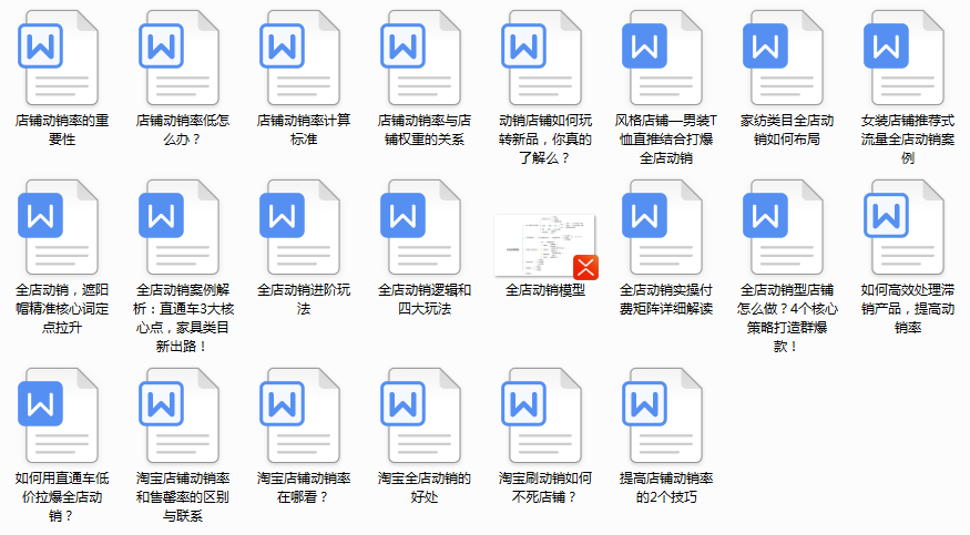 非标品全店动销